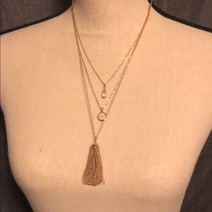 Limited gold necklace